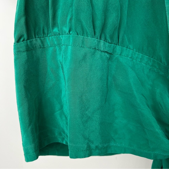 MARC JACOBS Green Silk Tie Top - Picture 3 of 6